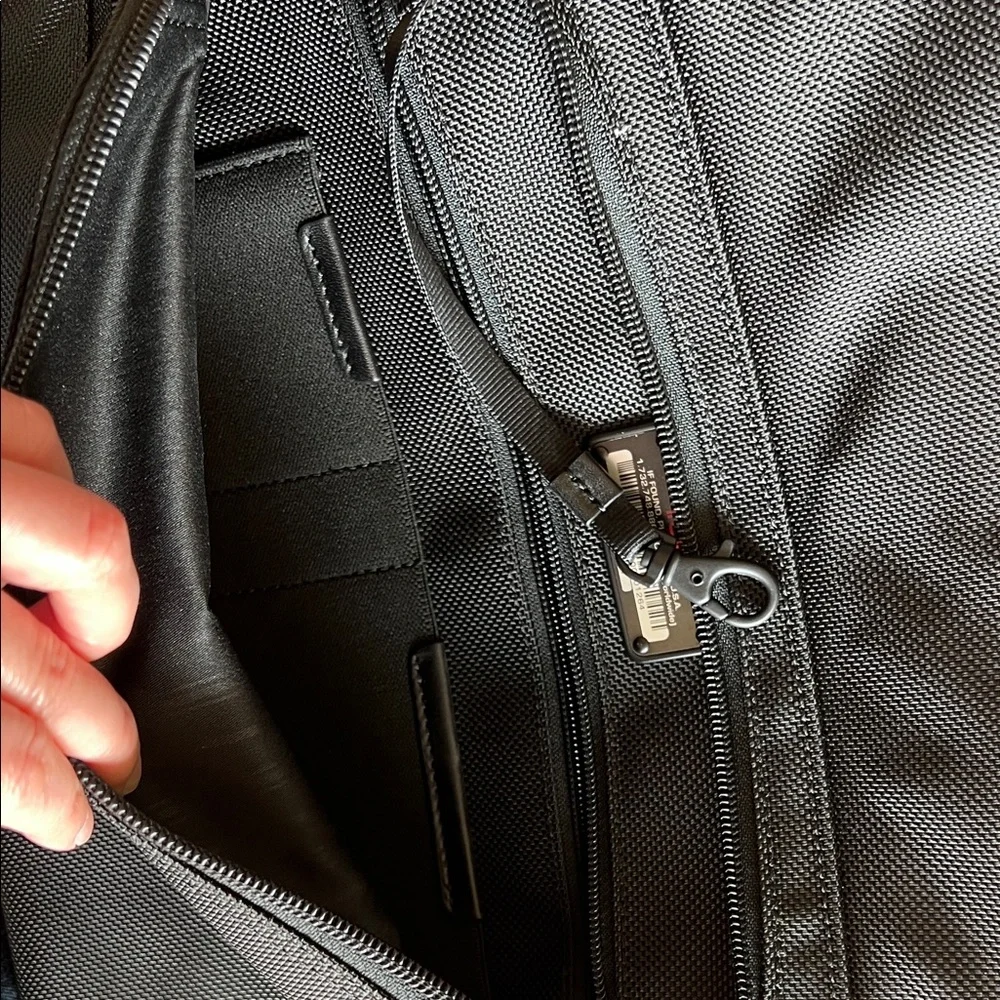 Black Tumi Laptop Shoulder Bag